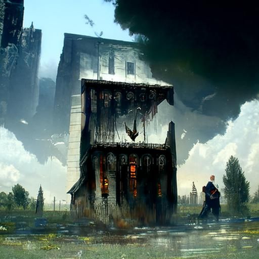 Broken School Building