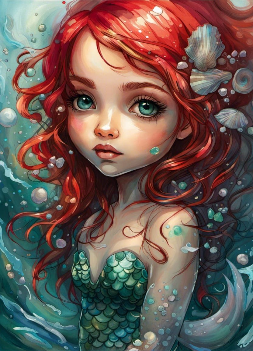 The Little Mermaid - AI Generated Artwork - NightCafe Creator