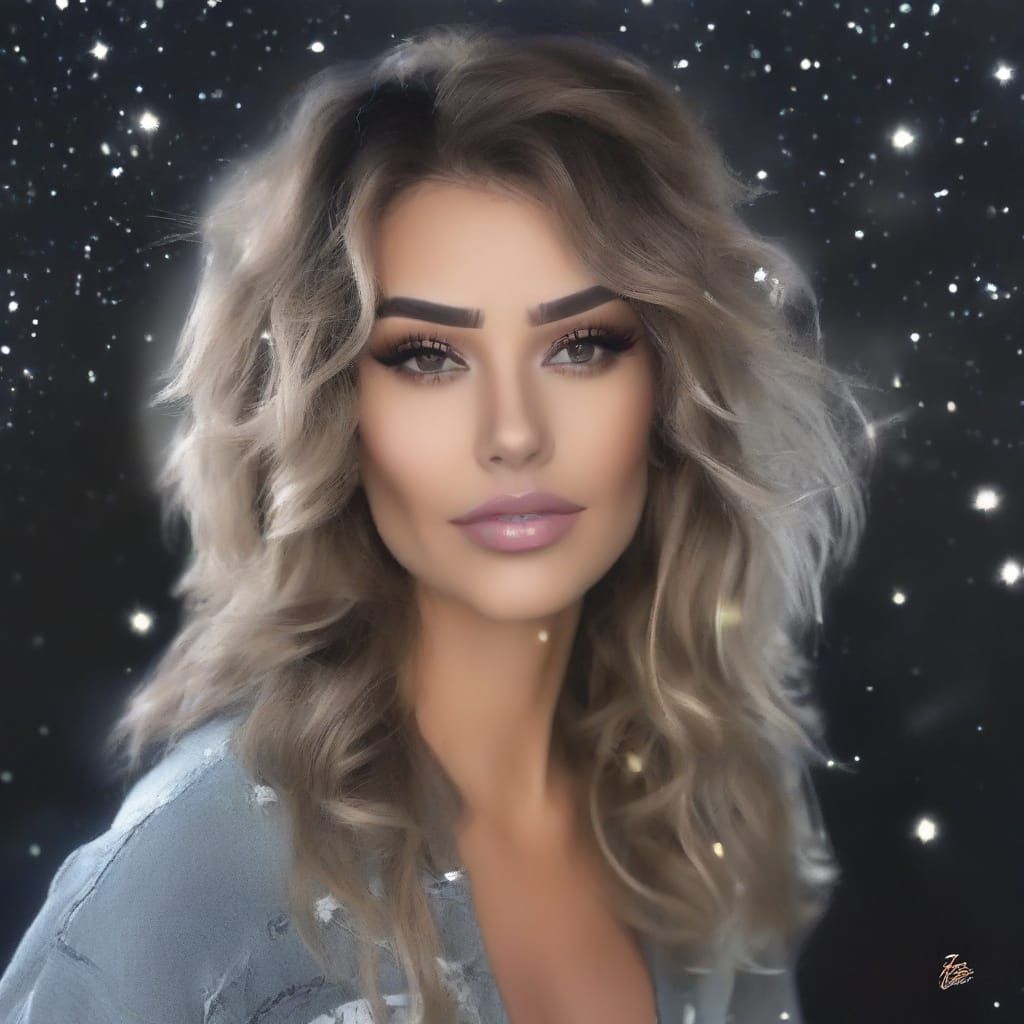 Twinkling Night Sky: A Minimalist AI Dreamscape