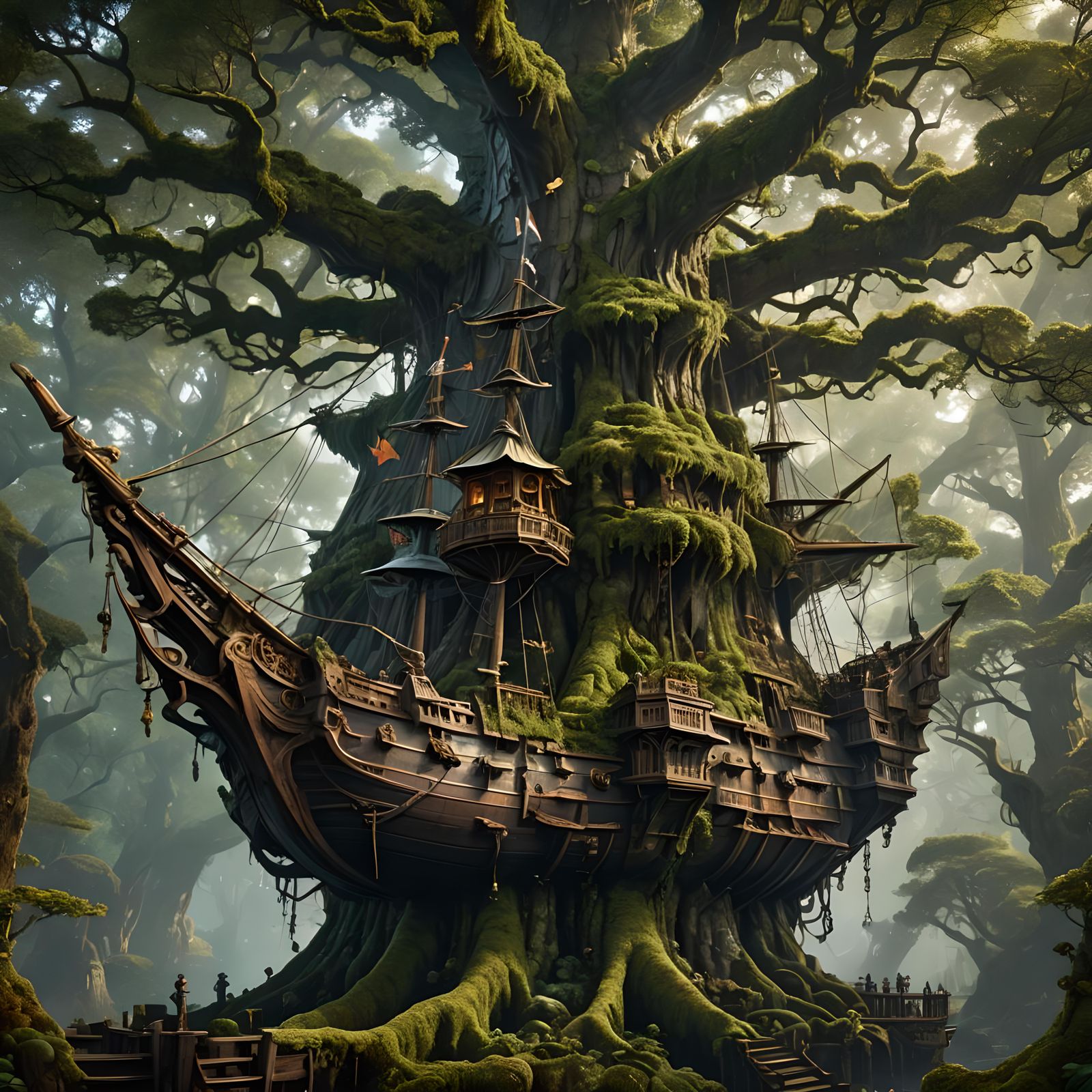 Tree-Galleon  by @Avoxis