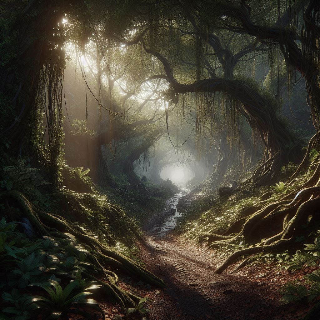 A path in the forest