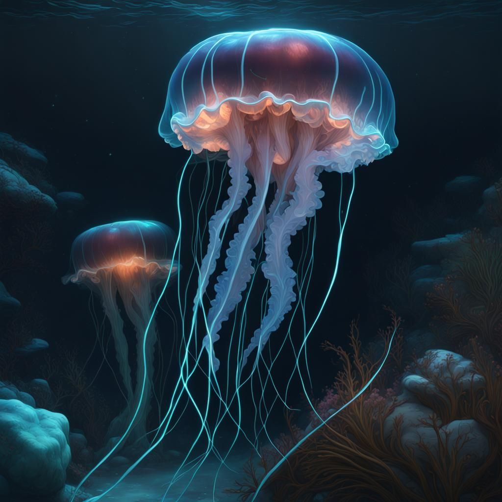 jellyfish - AI Generated Artwork - NightCafe Creator