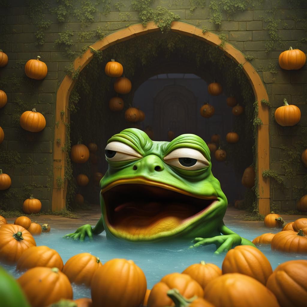 PEPE frog squash  splash ball