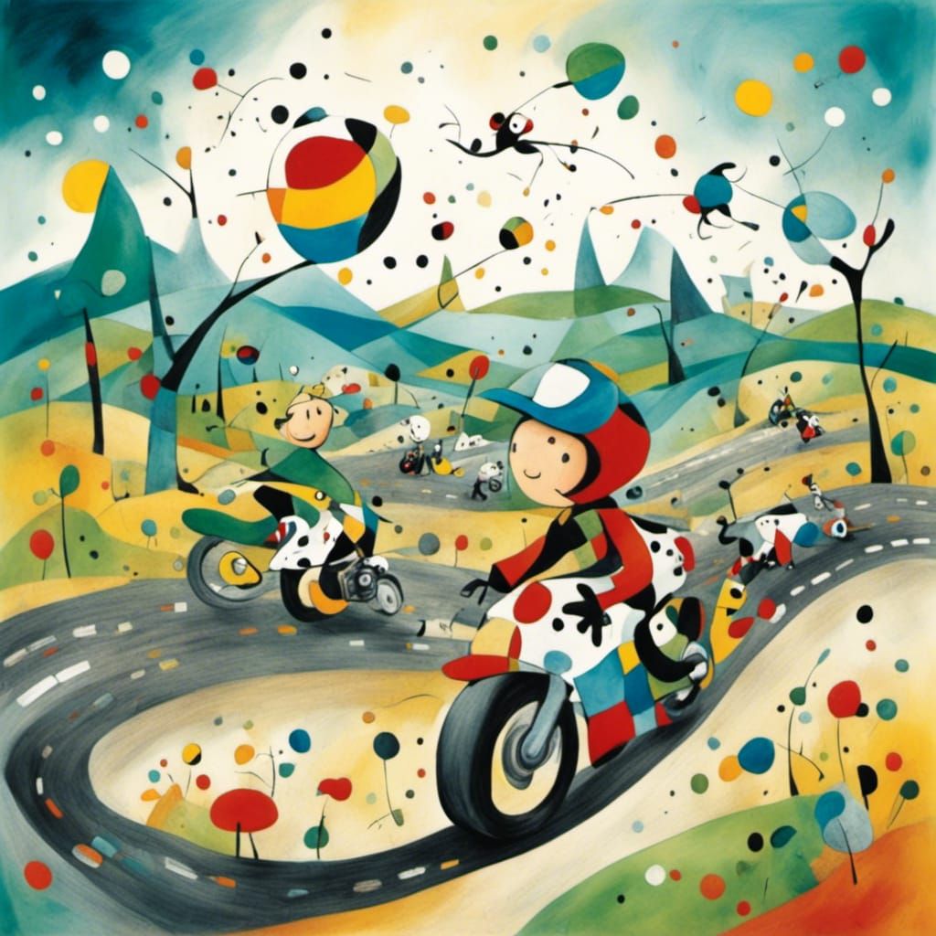 <lora:Marvellous Miro:1.0> Motorcycle race 