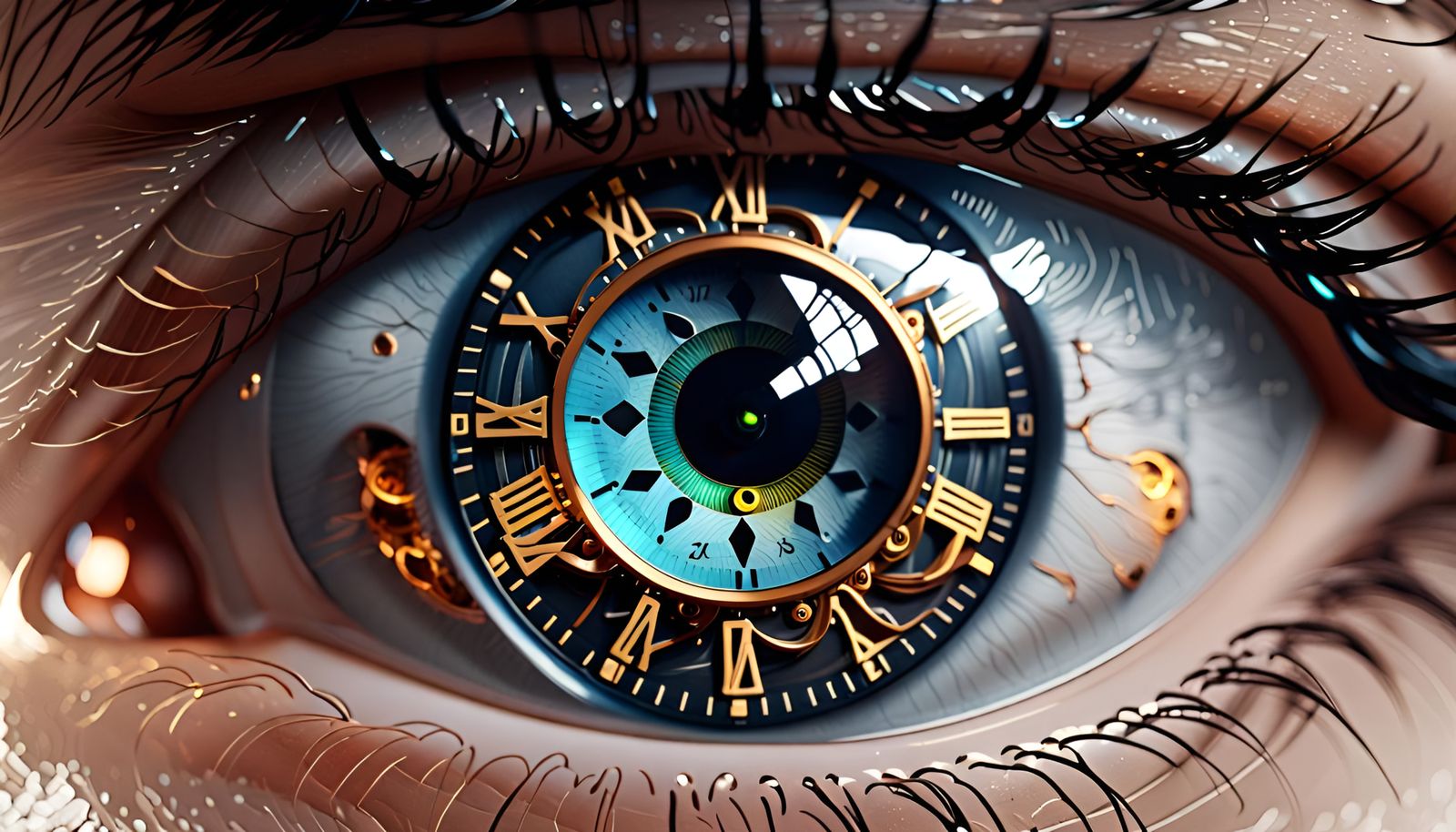 Time is illusion as it passes within a blink of an eye 👁   by @Pdg111