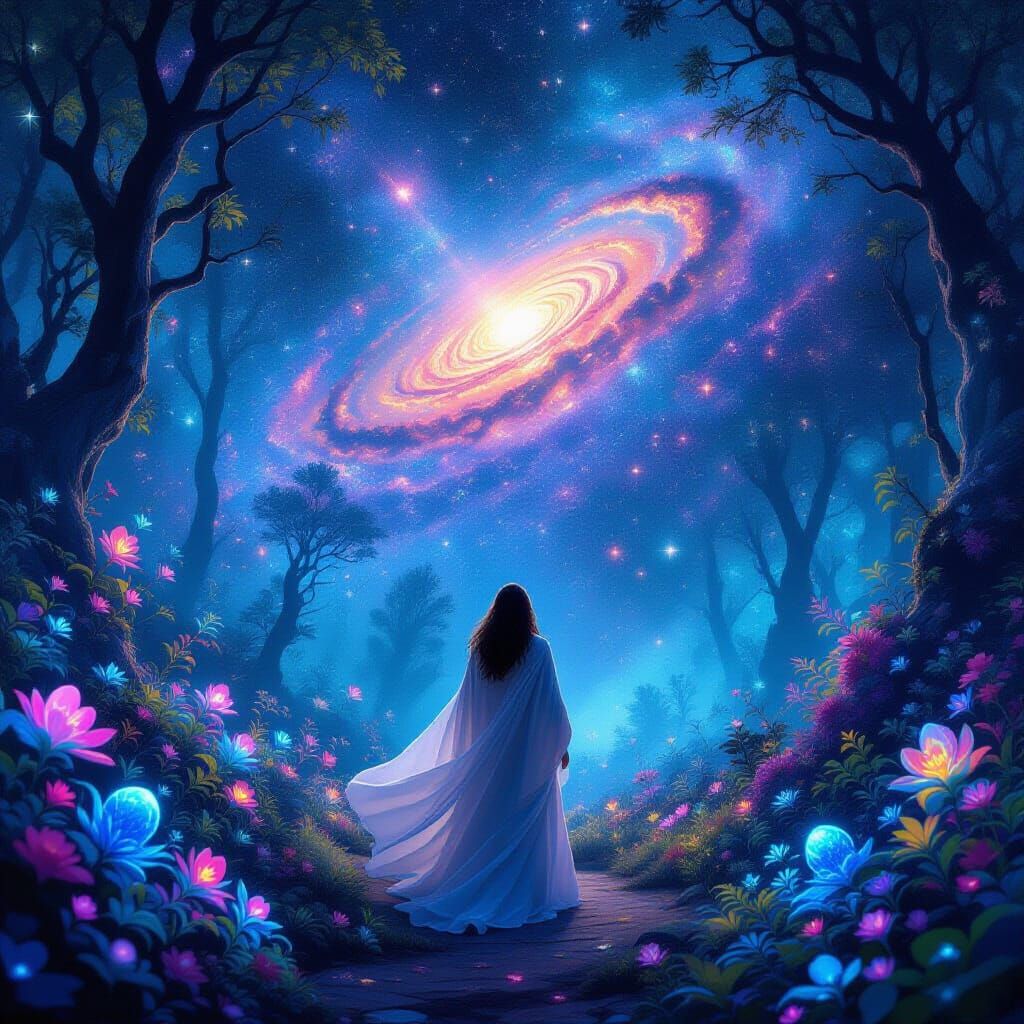 The cosmic walker. Only 2 hearts😭😭  by @MeepSheep