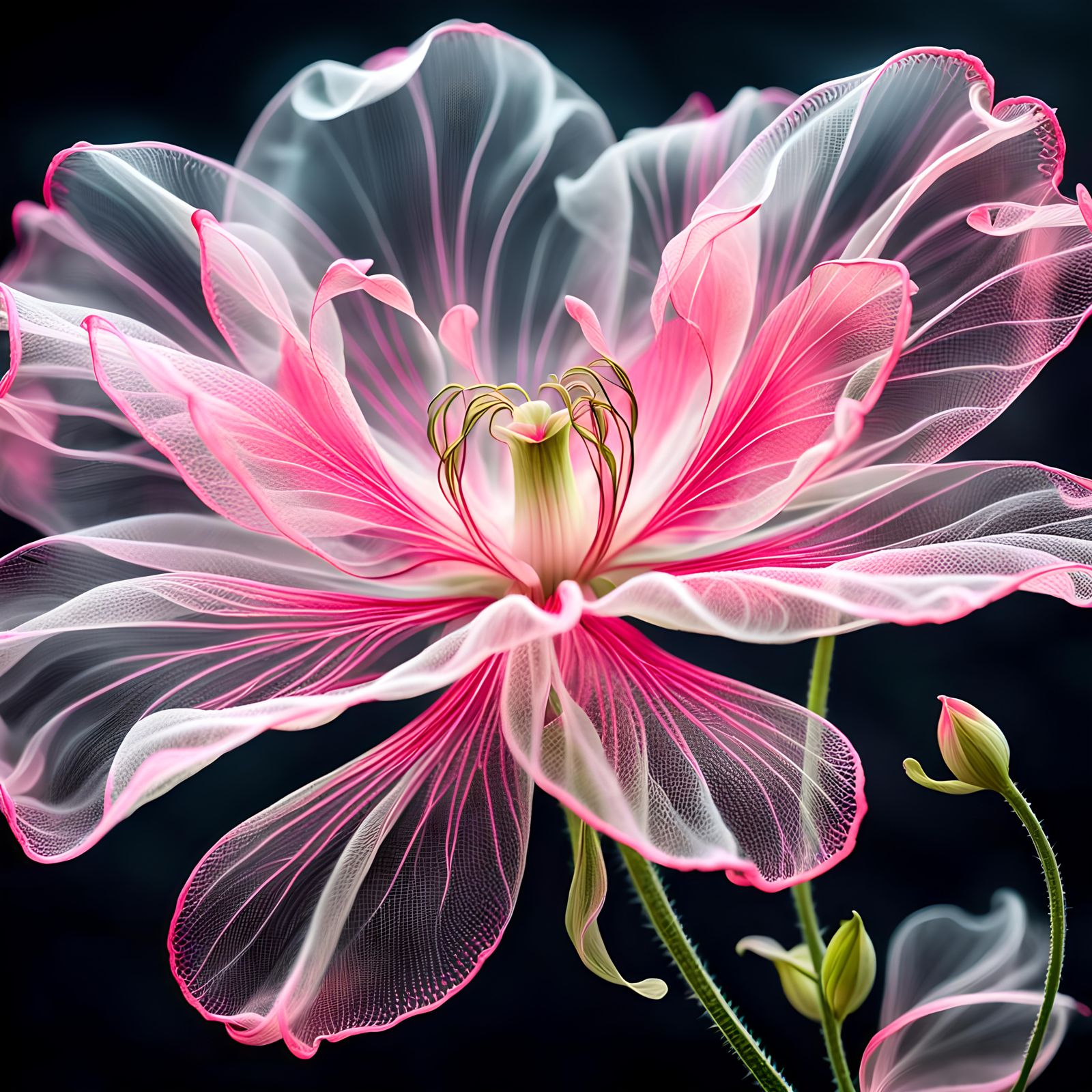 Magical Fabric Flower  by @Oblique Lens