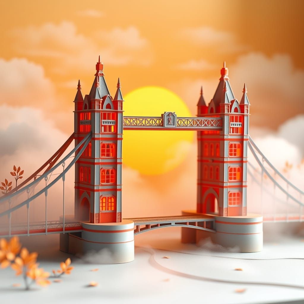 Misty Morning on the Paper Bridge