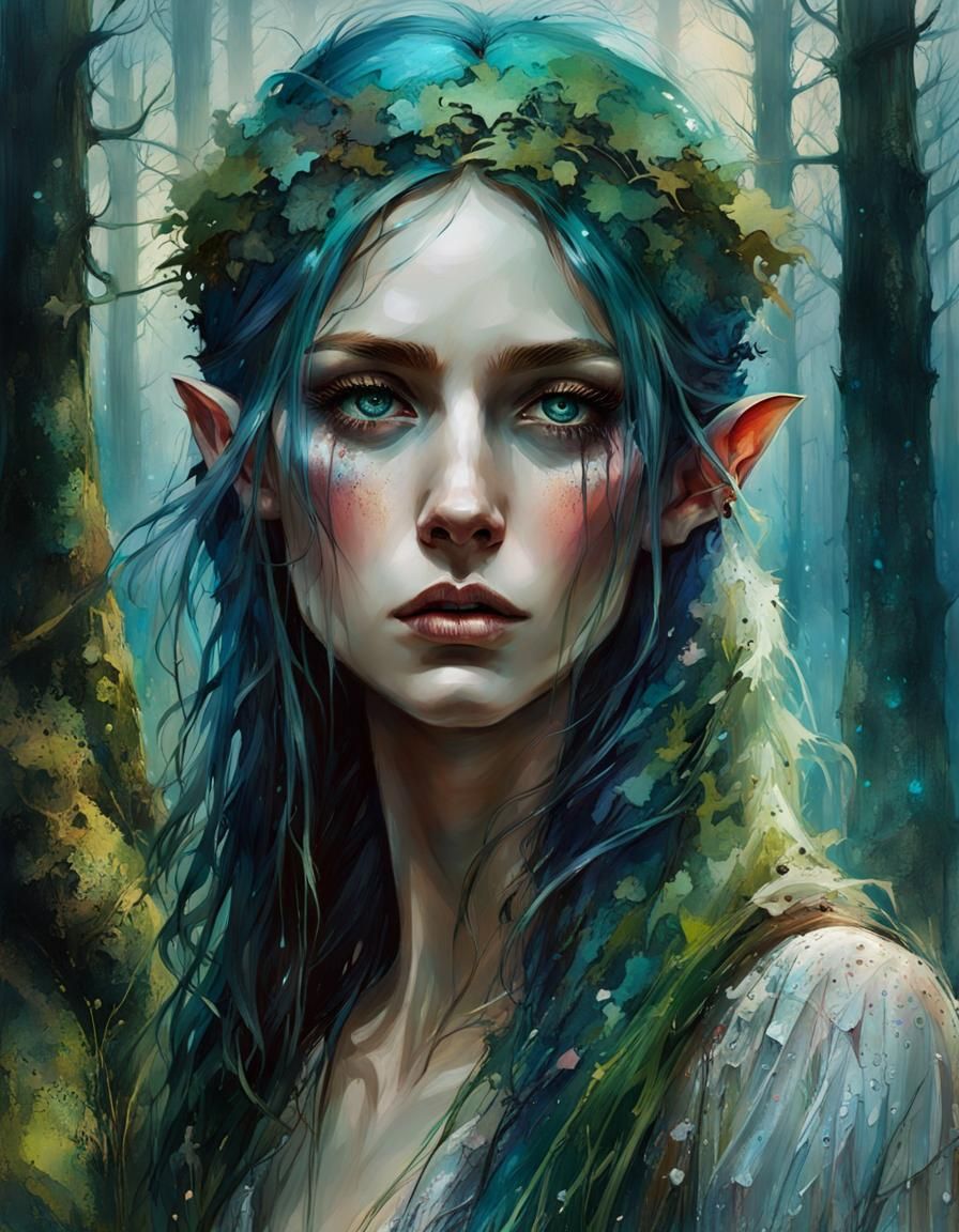 Sad Elf 4 - Ai Generated Artwork - Nightcafe Creator