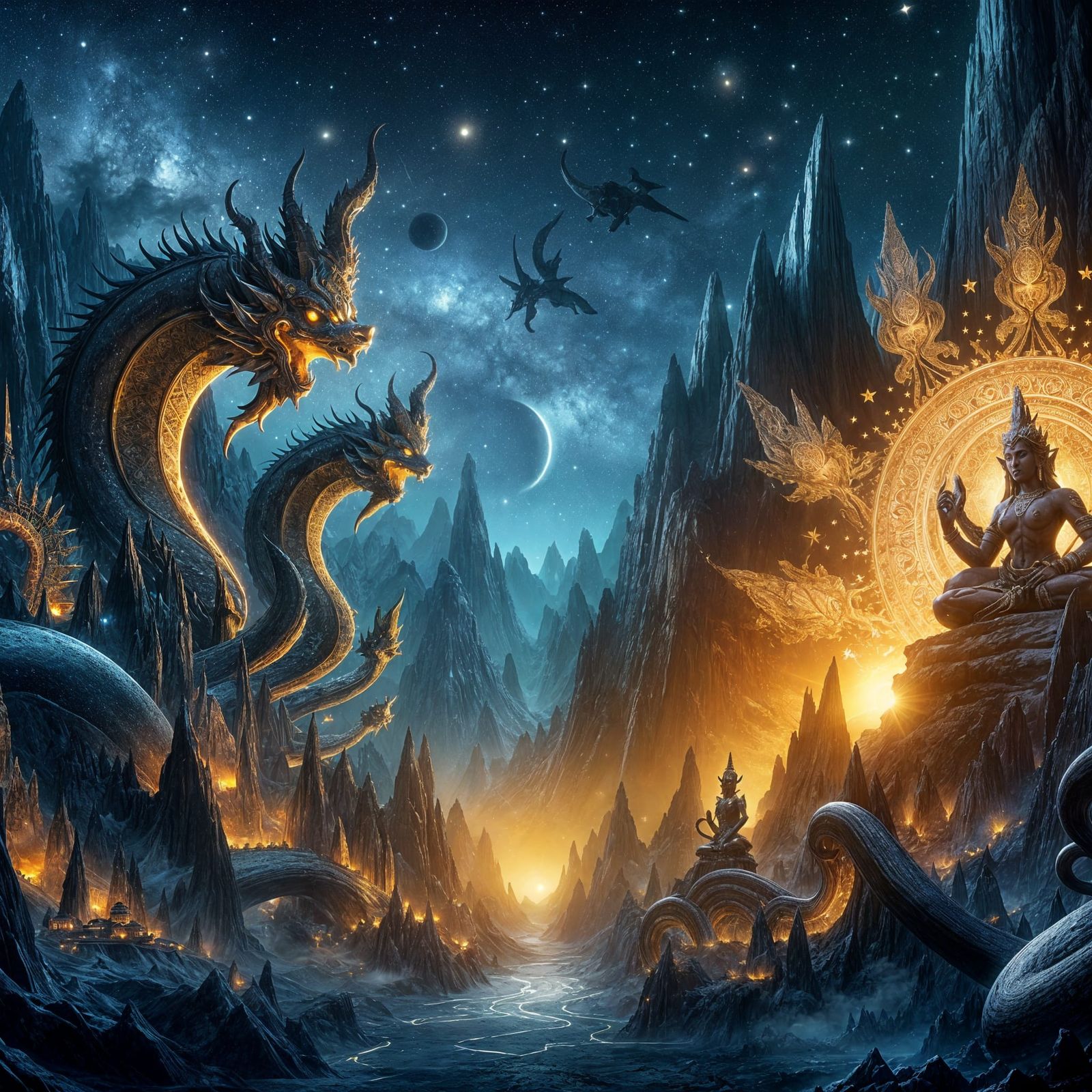 Nagas in a dream world
