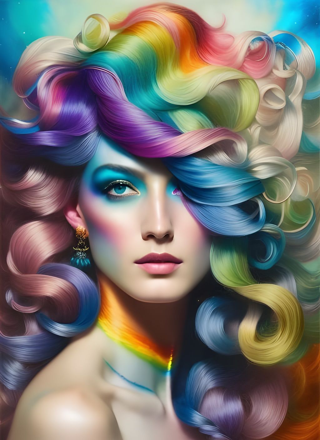 Shirley and the UnYarn Hair AI Generated Artwork NightCafe Creator