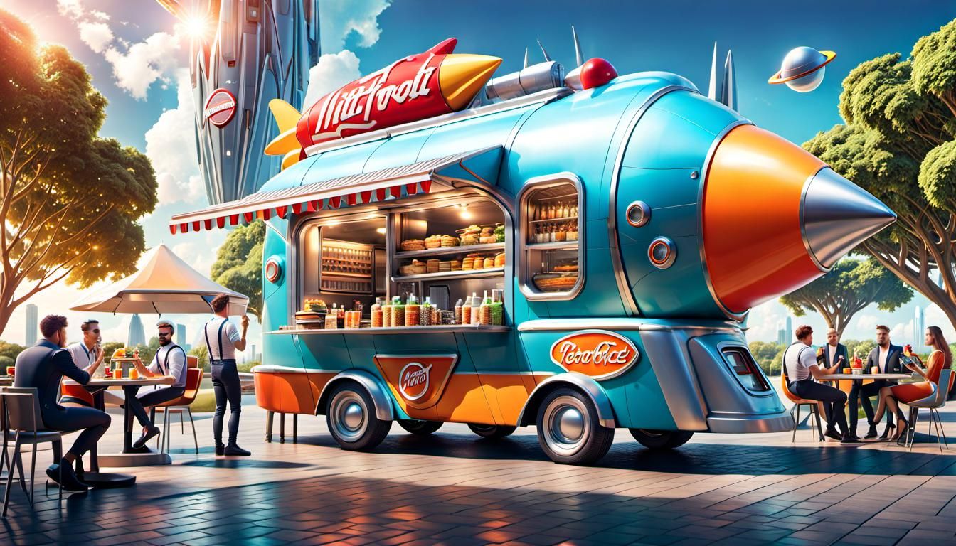 The Space Rocket Food Truck Deluxe  by @Yulia 