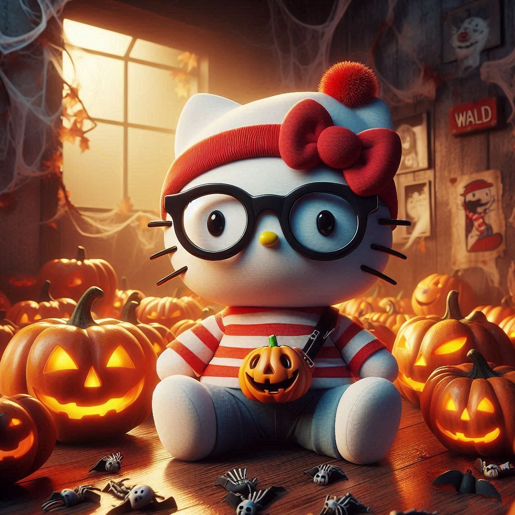 Halloween Hello Kitty Where's Waldo