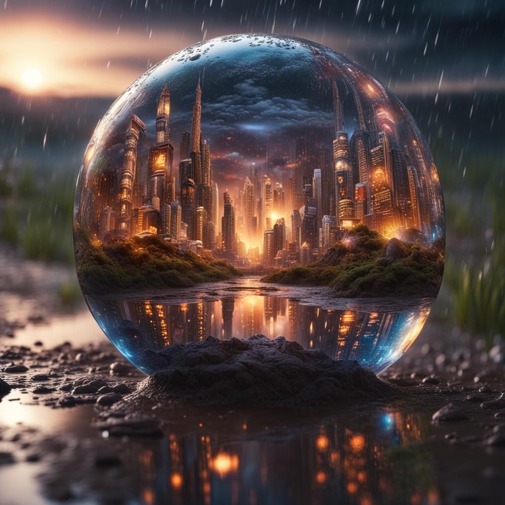 city in mud  by @RatzeP