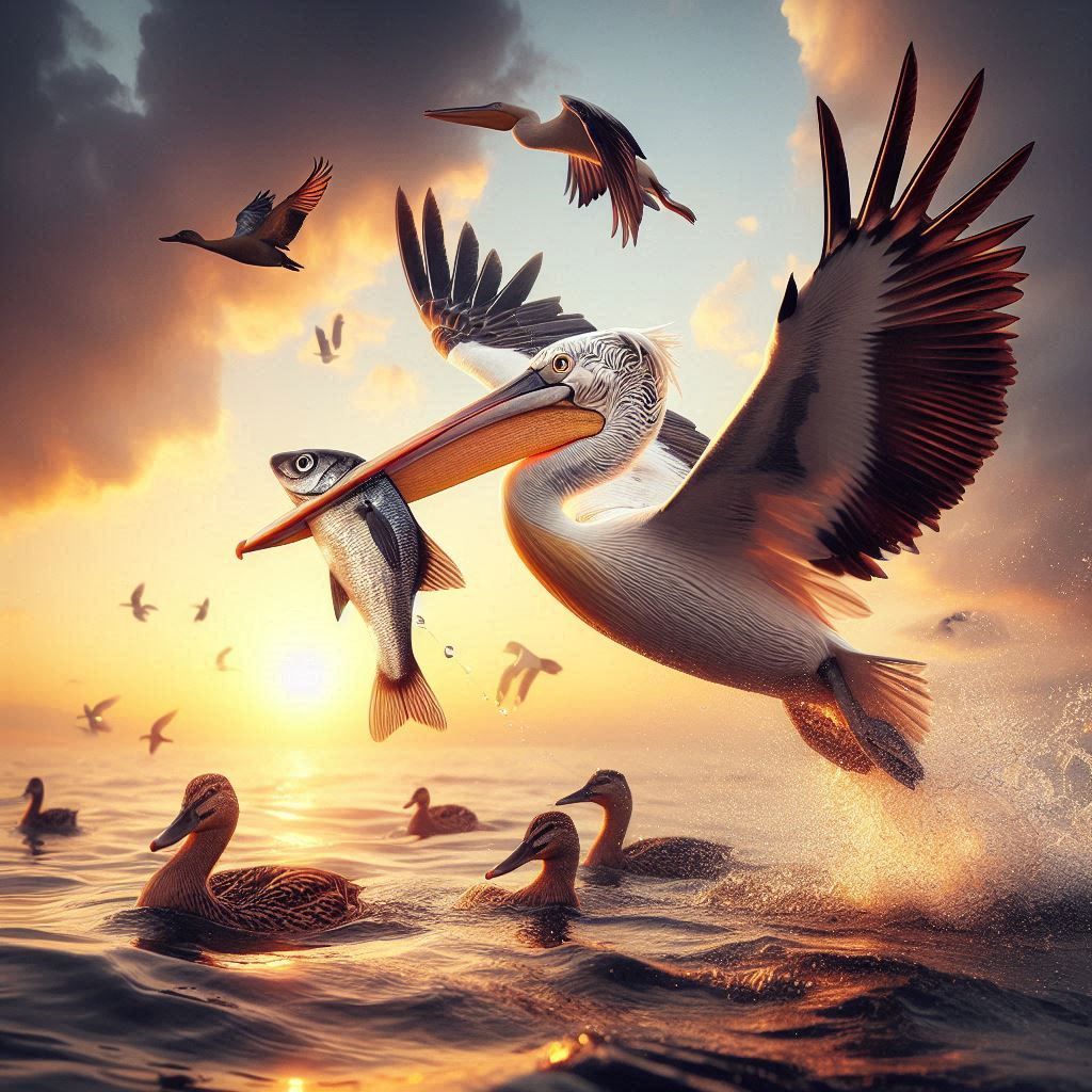 Pelícan Time for lunch