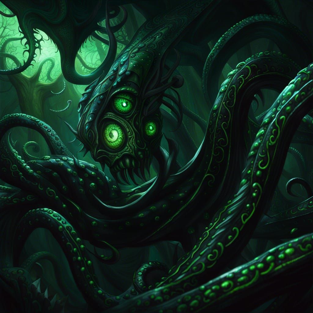 Evolved Tentacled horror - AI Generated Artwork - NightCafe Creator