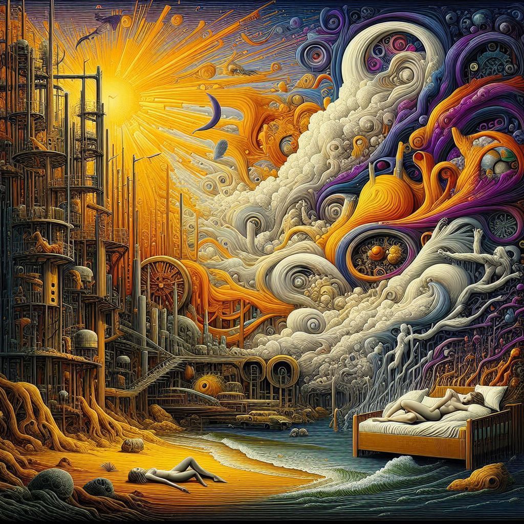 What once was bright, now softly stays, In Silence' arms, the world decays.