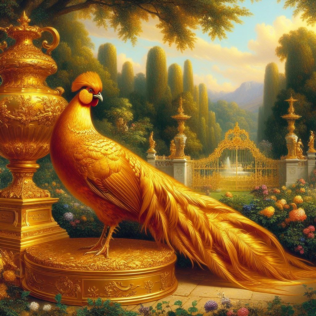 A Golden Pheasant in the Garden