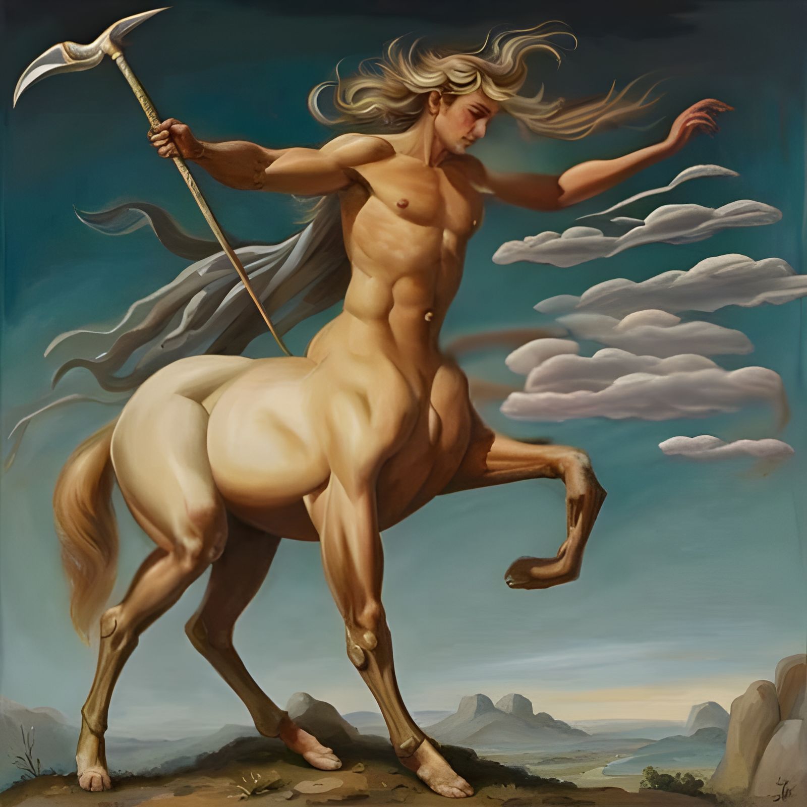 Centaur inspired by Sandro Botticelli  by @Jane77755