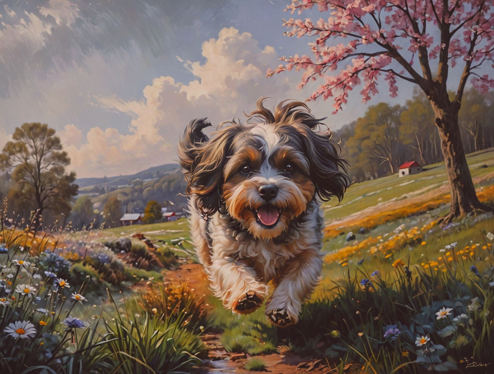 A spring in his step.