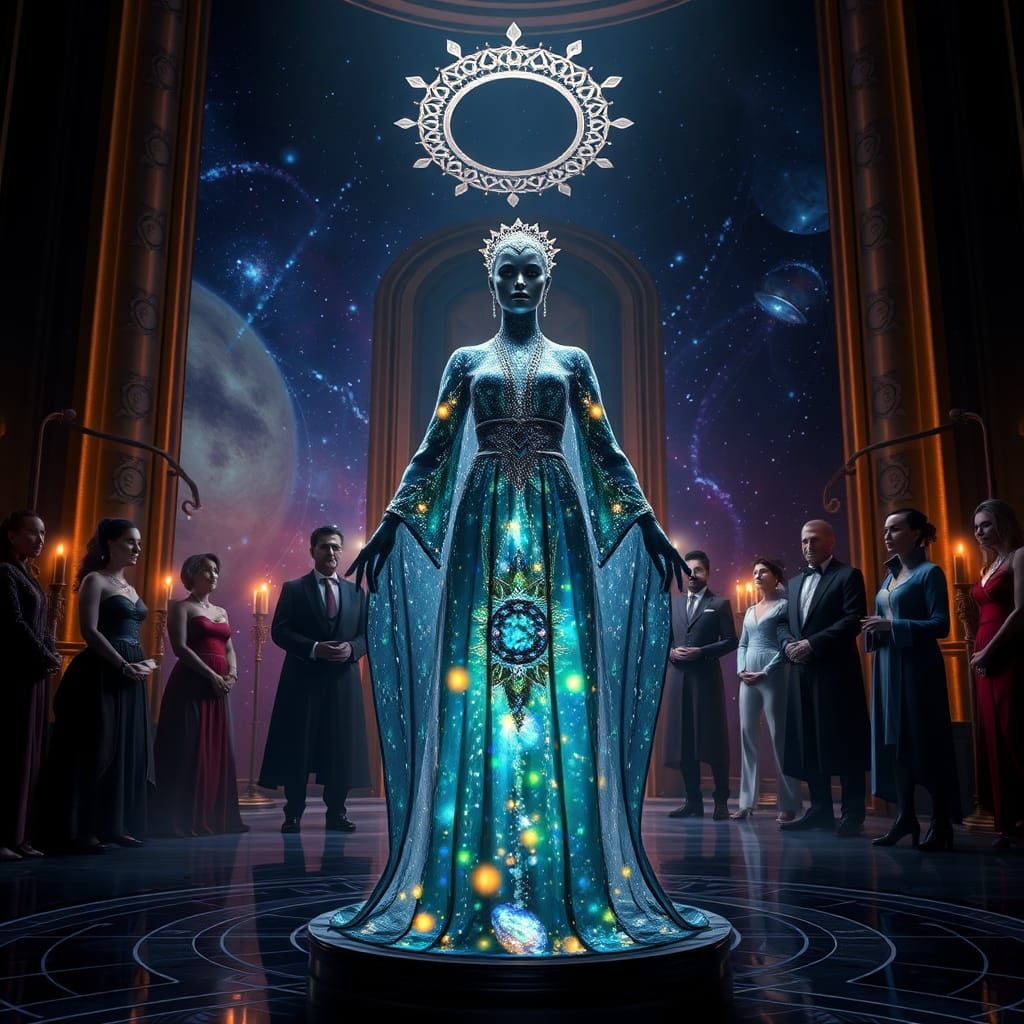 Asari welcomes guests for a séance with an asari-medium II