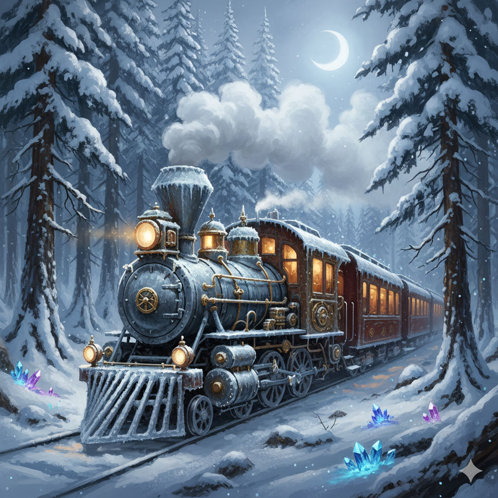 A winter train
