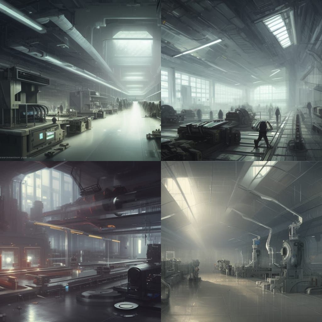 Manufacturing Production Facility - AI Generated Artwork - NightCafe ...