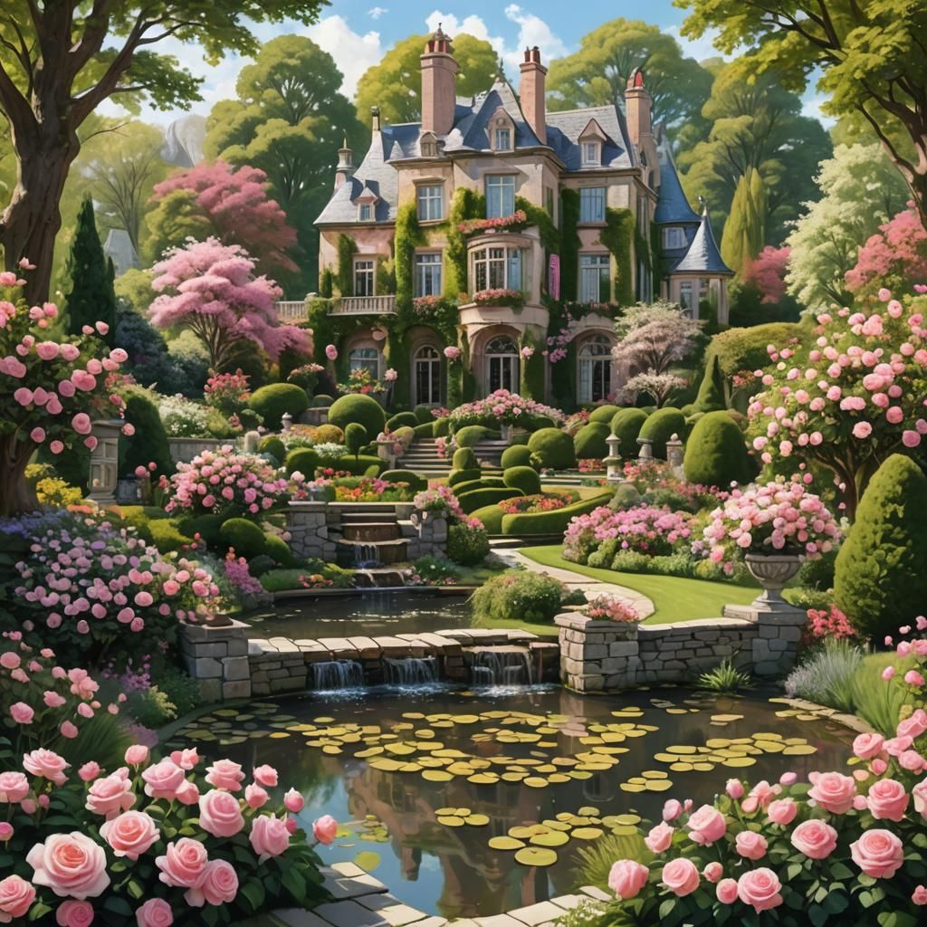Blooming Mansion Deigned of the Spring Court   by @Bianca