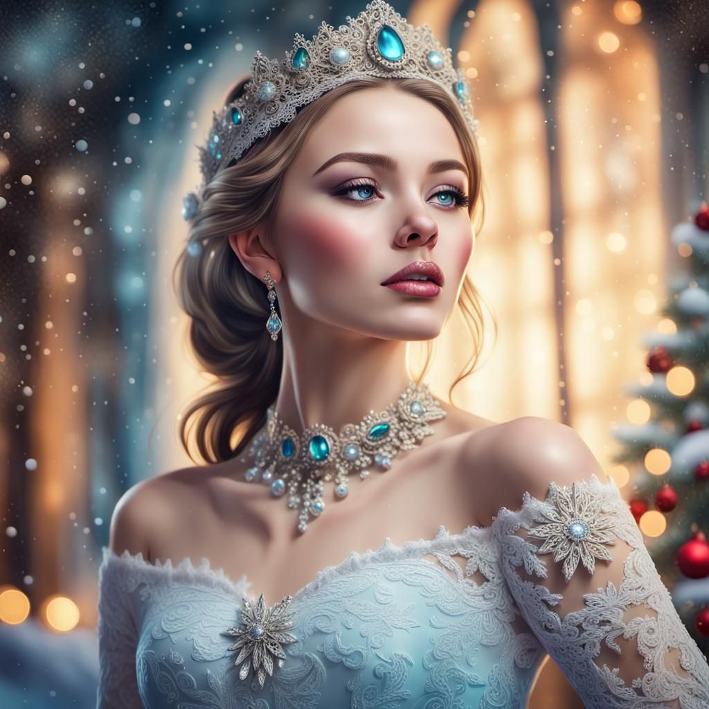 Winter princess AI Generated Artwork NightCafe Creator