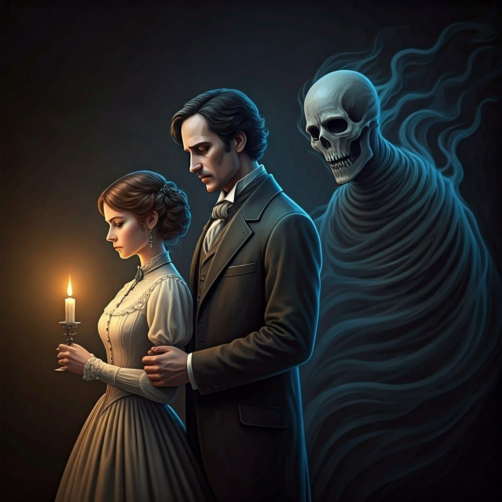 Ethereal Encounter in Victorian Twilight