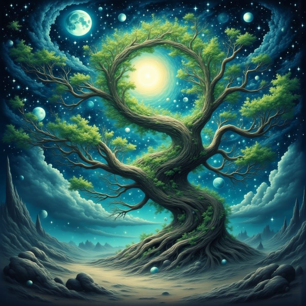 Spiral wonder fairy tree  