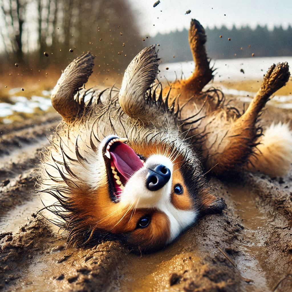 Muddy doggy