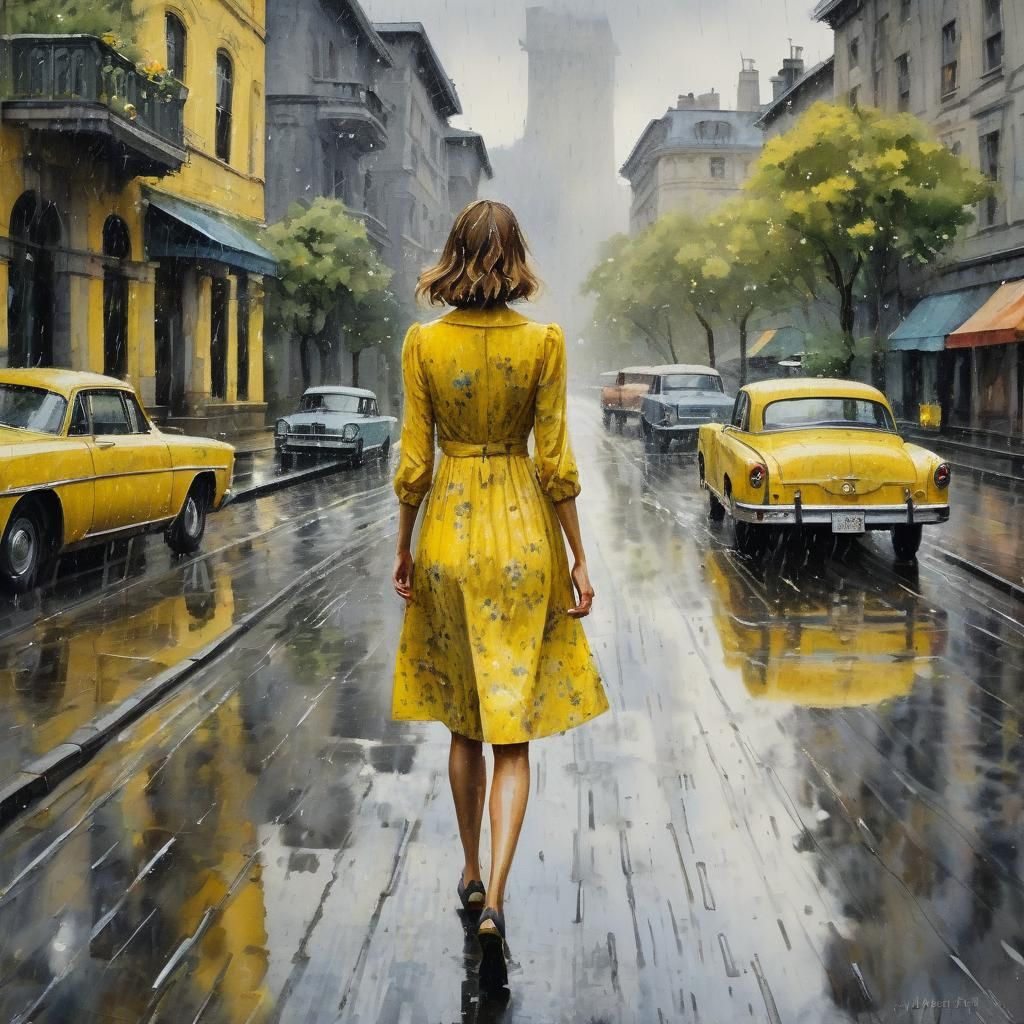 Girl in yellow dress 💛