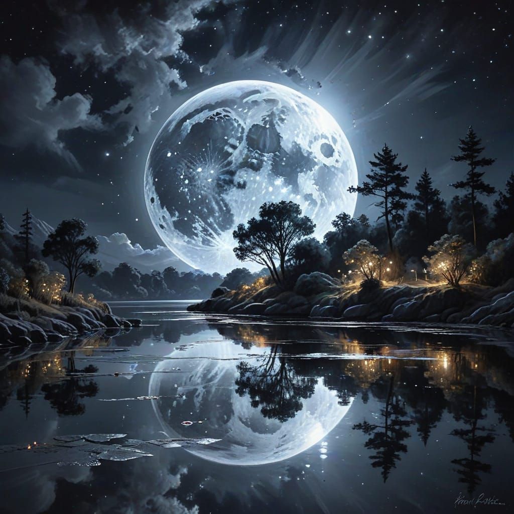 Reflections of Grandeur on a Crystal Still Lake  by @Magic School Bus Dropout