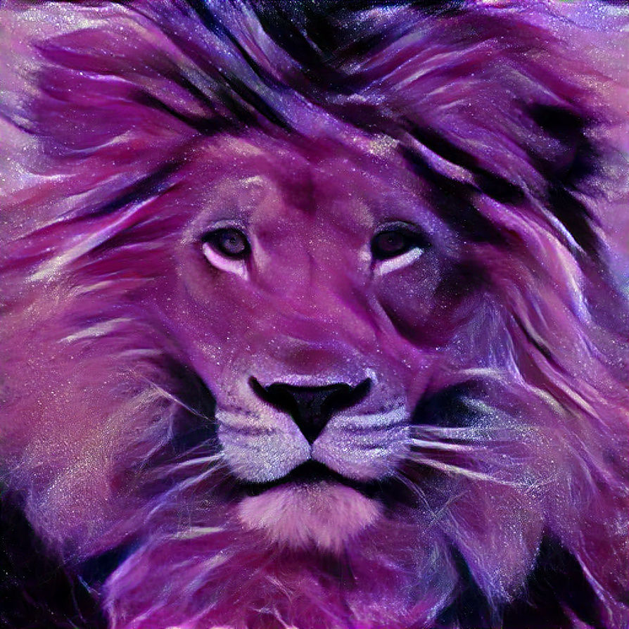 purple lion