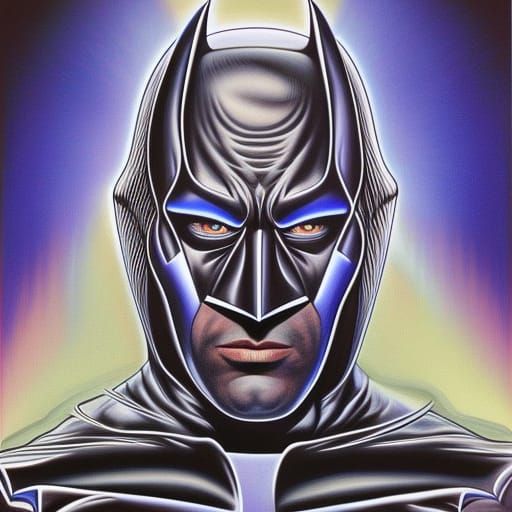 Glowing Batman - AI Generated Artwork - NightCafe Creator