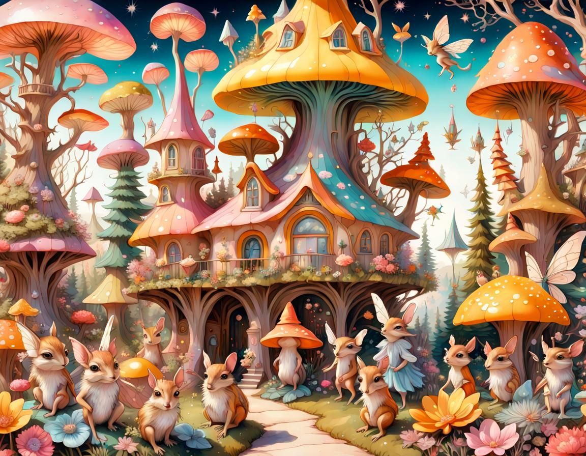 Magical neighborhood being decorated by its citizens  by @LavenderDays