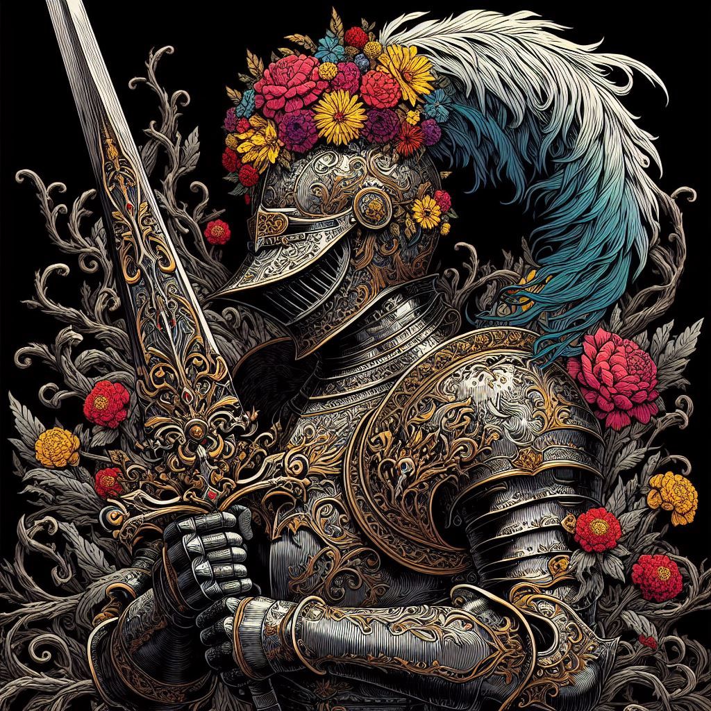 Gardener in a Suit of Armor