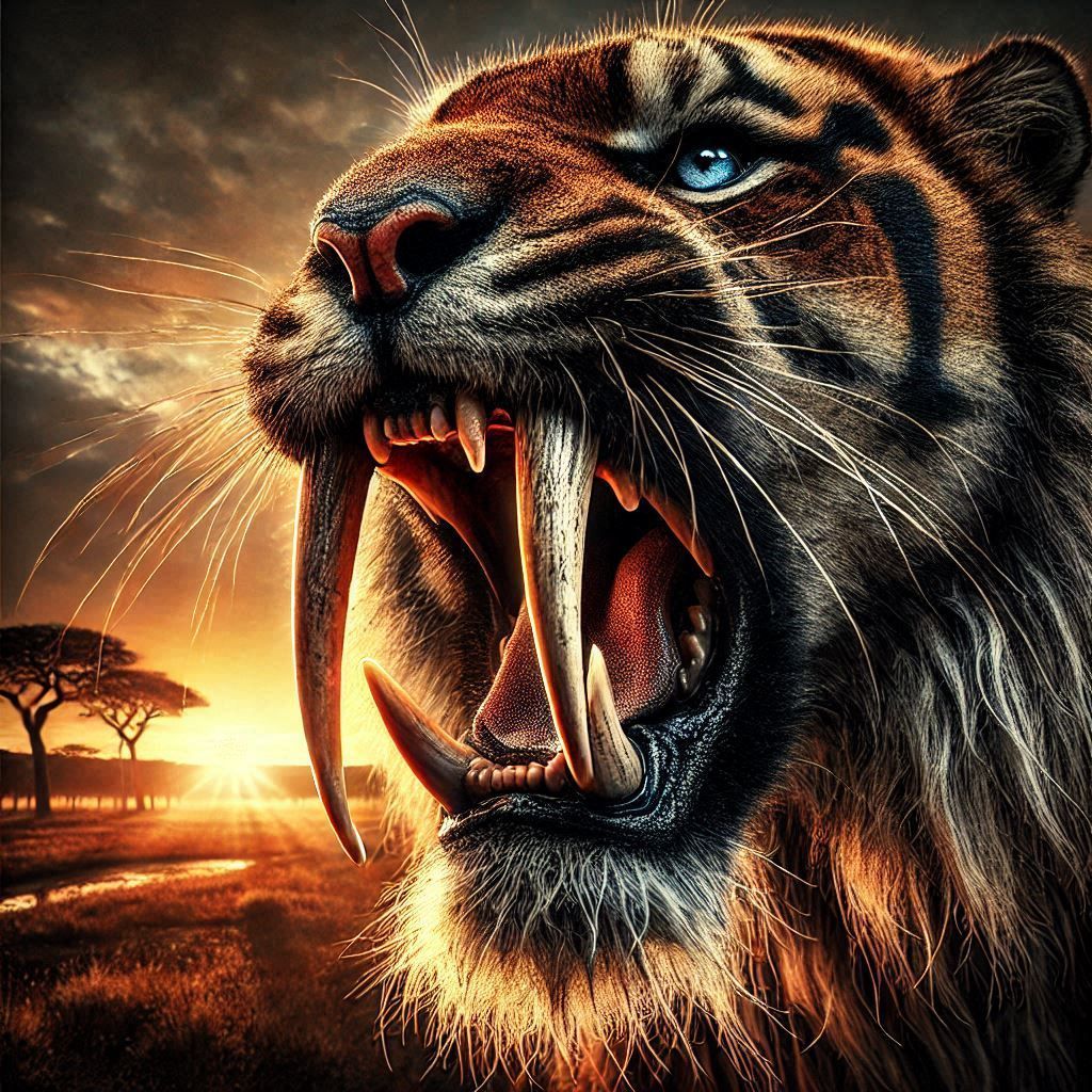 saber-toothed tiger  by @gladiator