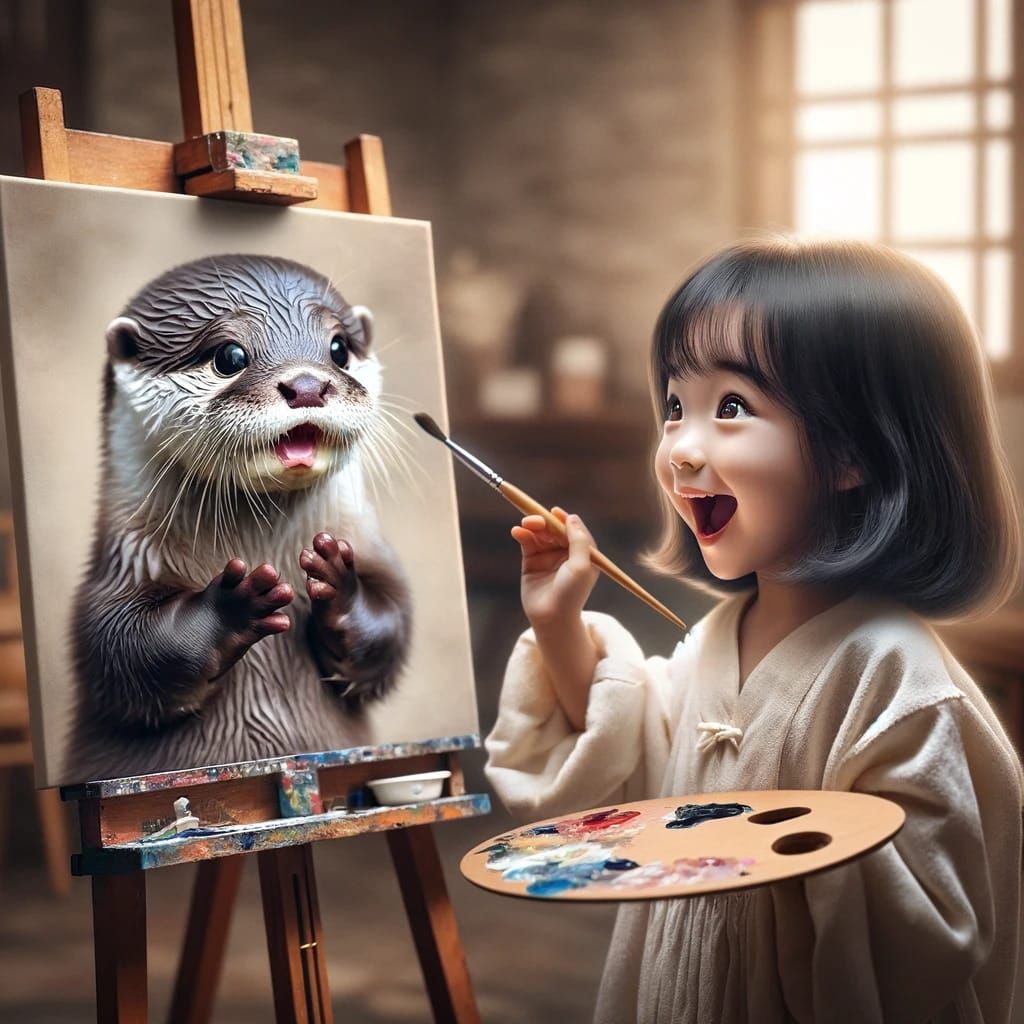 painting comes to life   by @Magdalene