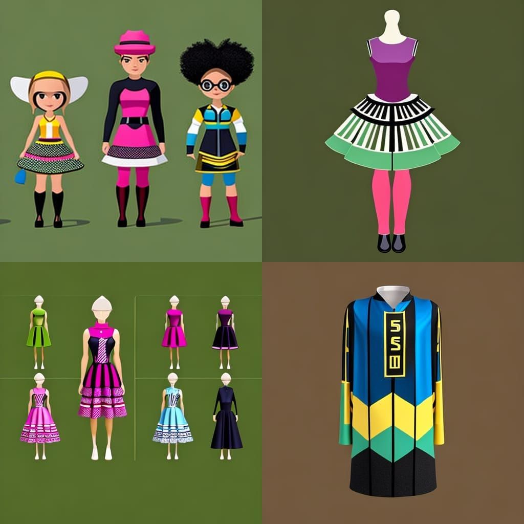 DIY vector versatile dress-up modular avatar kit