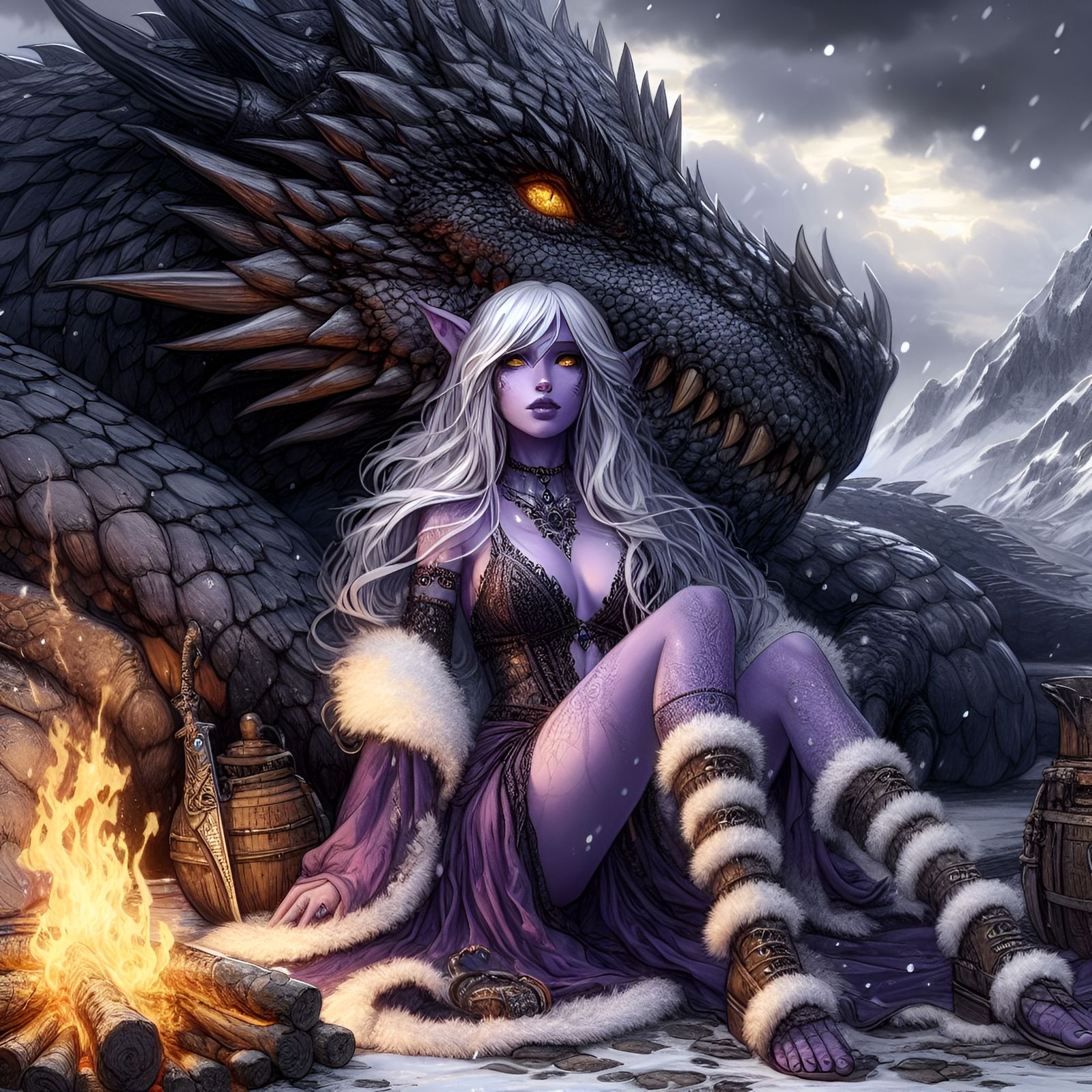 Larilana and Dragon Ciardha