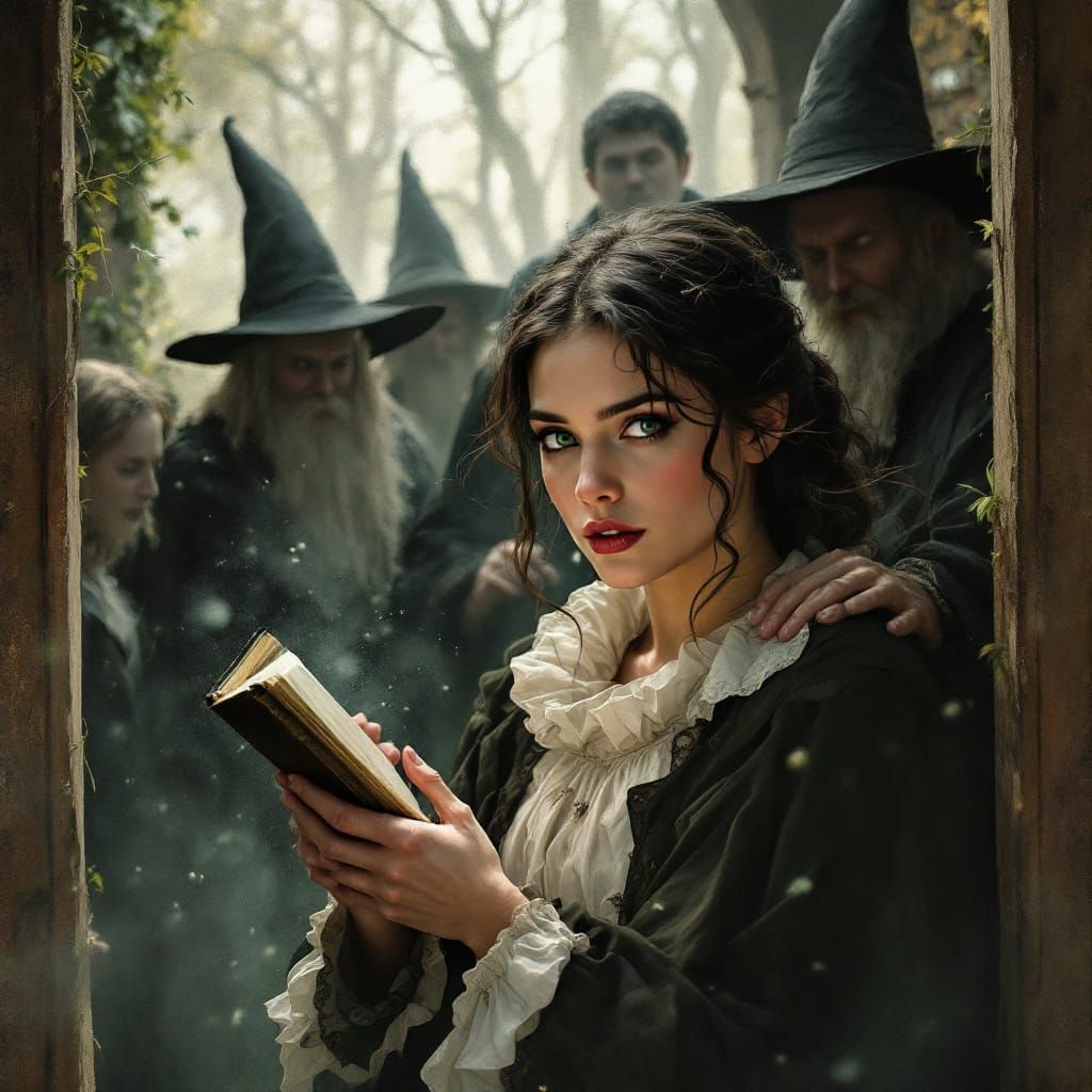 Women Read? Certain, No Need!  A Sign of Rebellian!  Alliance With A Hellian!  Die Witch, Die!!