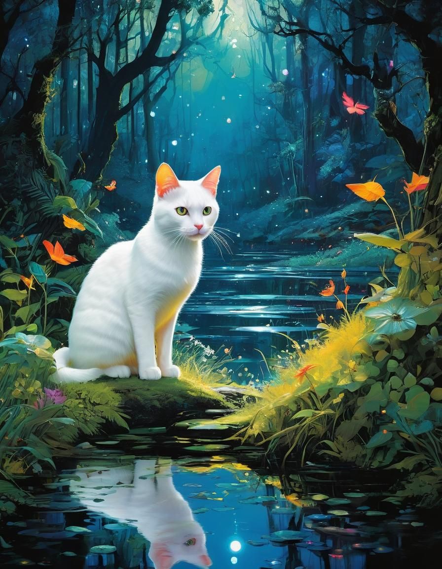 Albino Cat