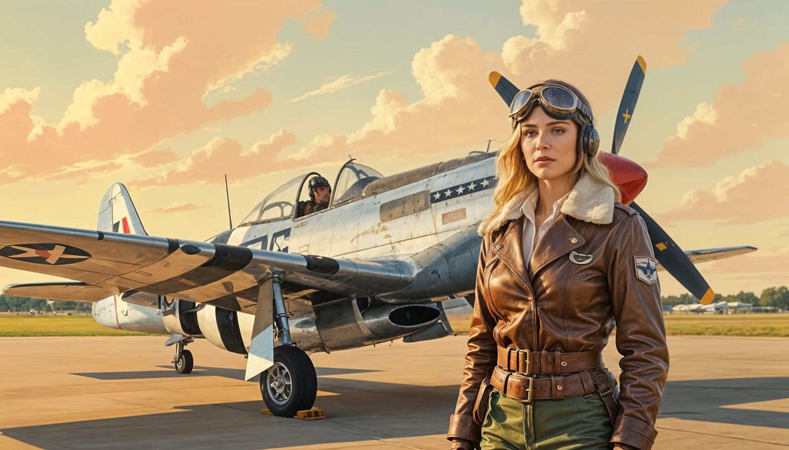 Mustang Ace, Ready to Fly and Fight! (Upscaled)