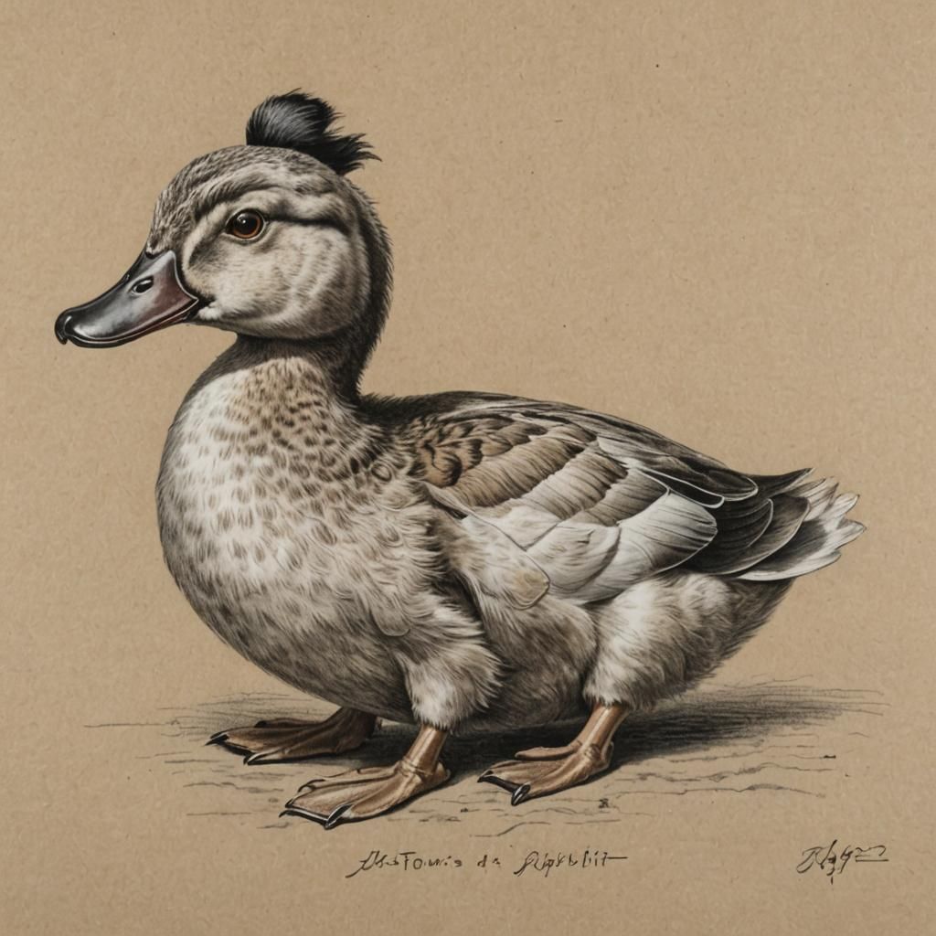 Jastrow's duck-rabbit hybrid drawing