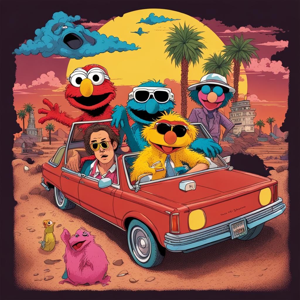 Sesame Street x “Fear & Loathing in Las Vegas”