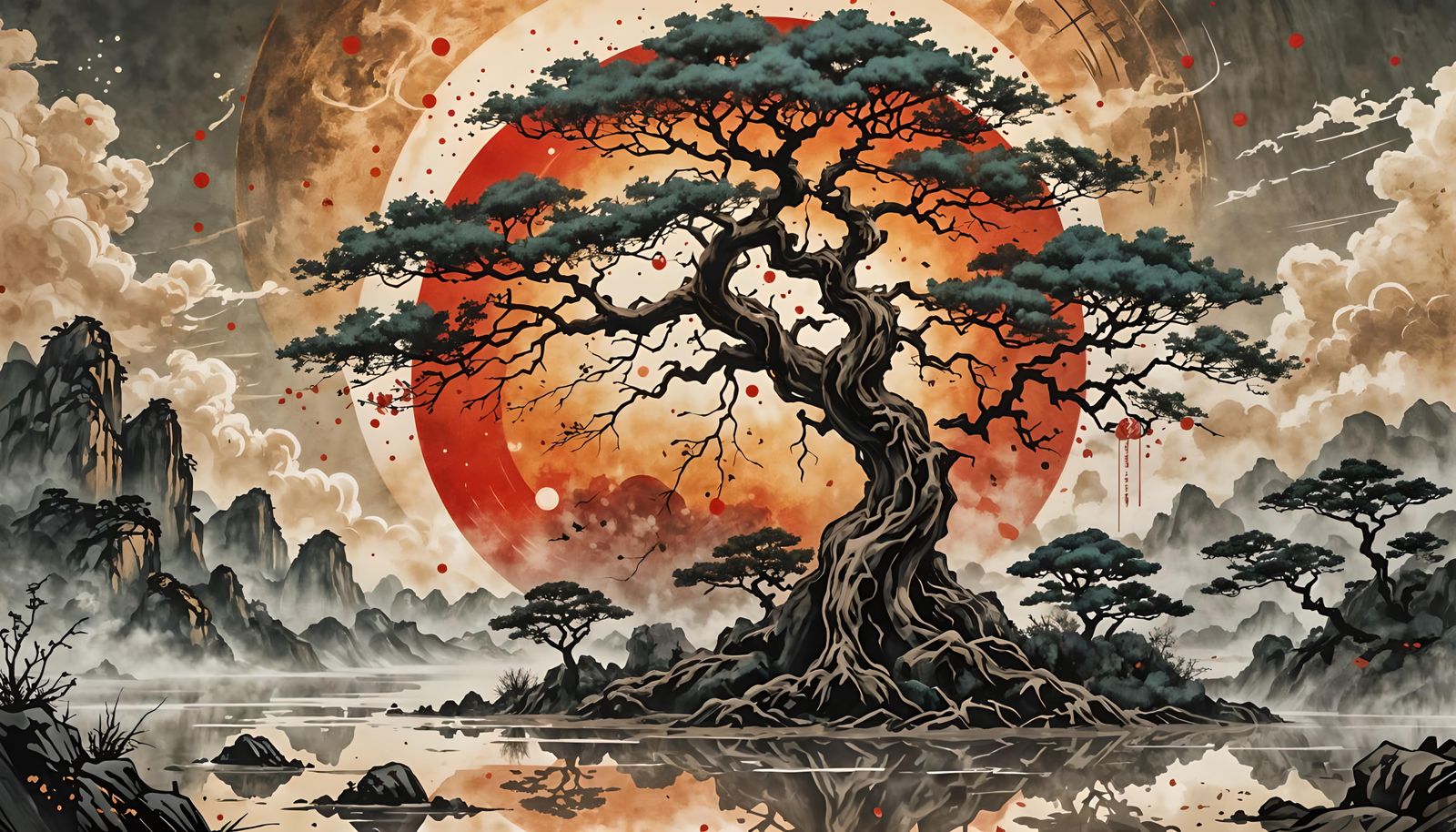 Ukiyo-e style painting  by @Crayola_Kell_of_Crayons