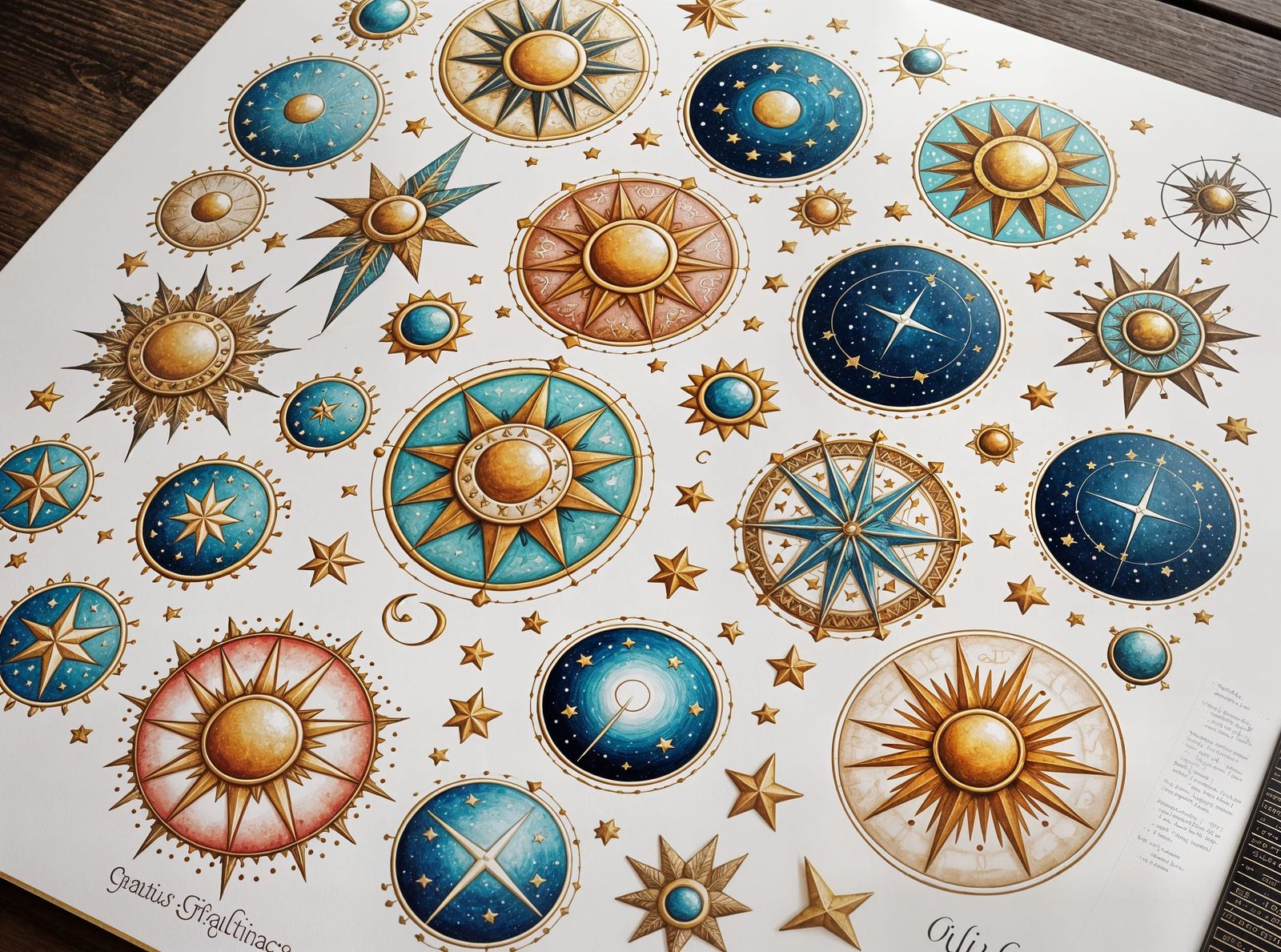  Stylised starsign tattoo designs.  by @The Artlete 