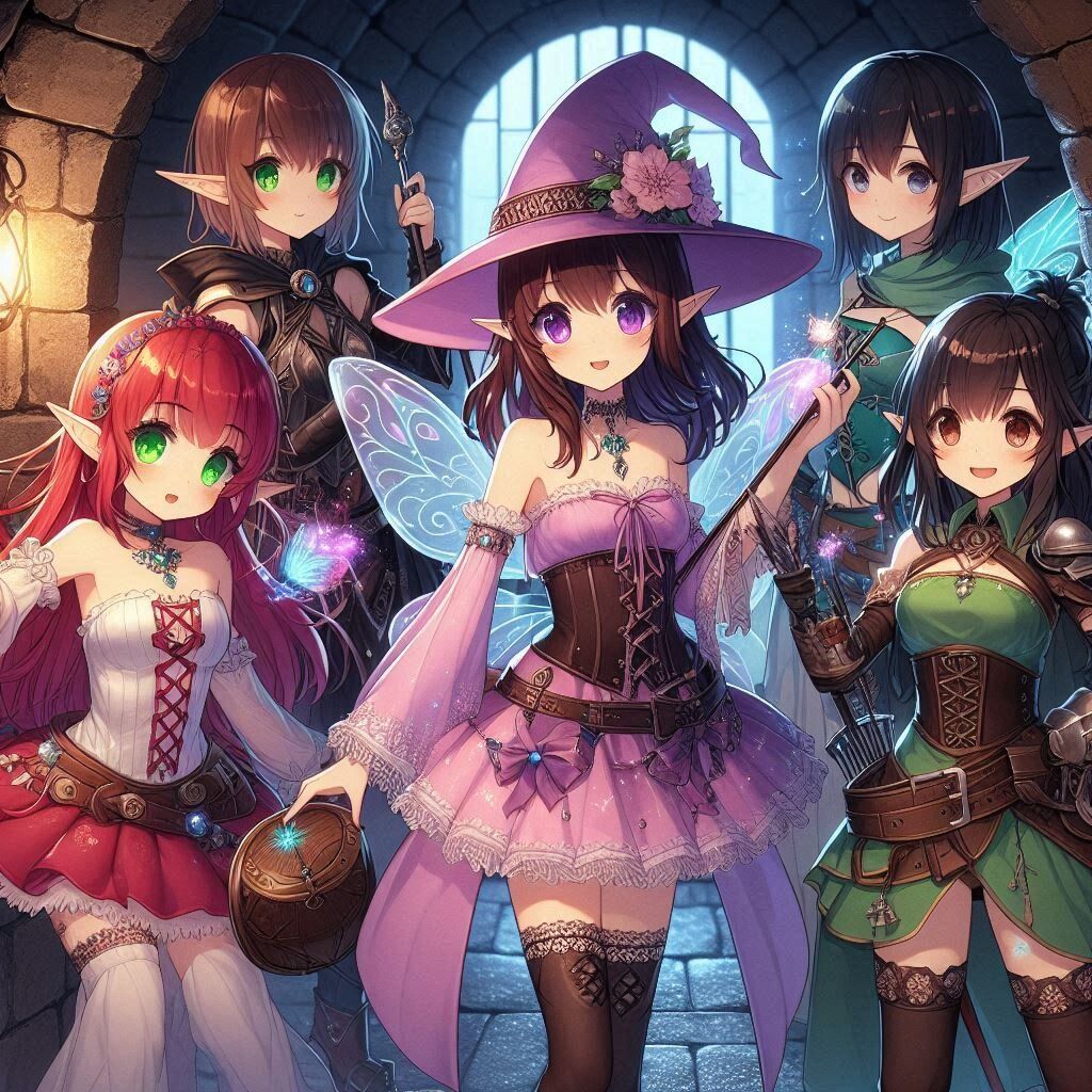 Fantasy characters group